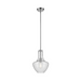Kichler 42141 Everly 1- lt 11" Bell Pendant - Chrome/Clear Seeded