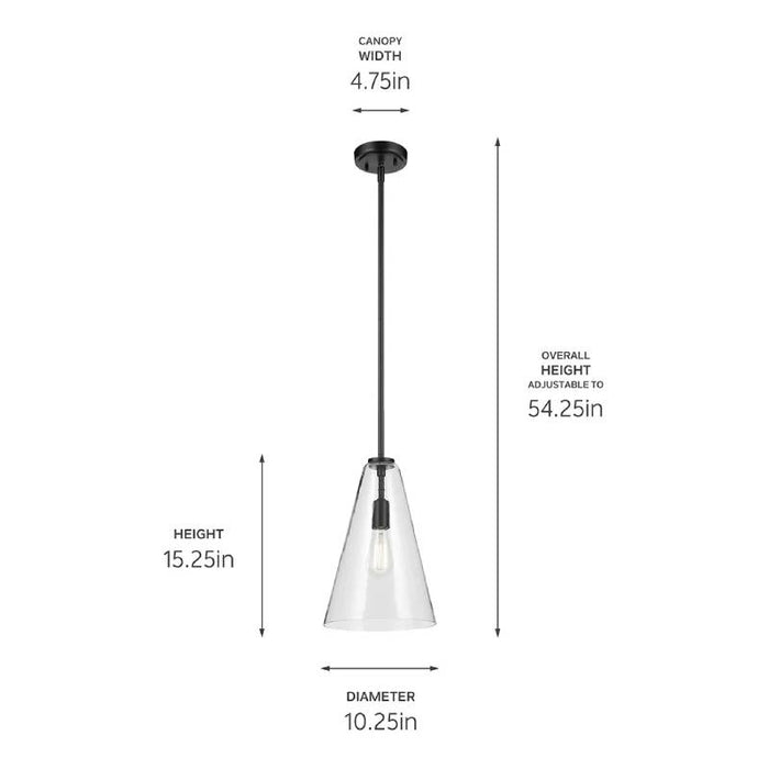 Kichler 42199 Everly 1-lt 10" Pendant