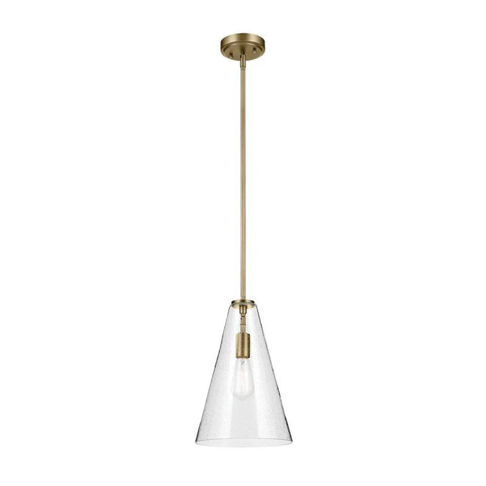 Kichler 42199 Everly 1-lt 10" Pendant-Natural Brass