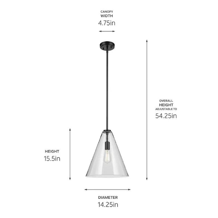 Kichler 42200 Everly 1-lt 14" Pendant