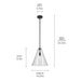 Kichler 42200 Everly 1-lt 14" Pendant