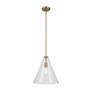 Kichler 42200 Everly 1-lt 14" Pendant-Natural Brass