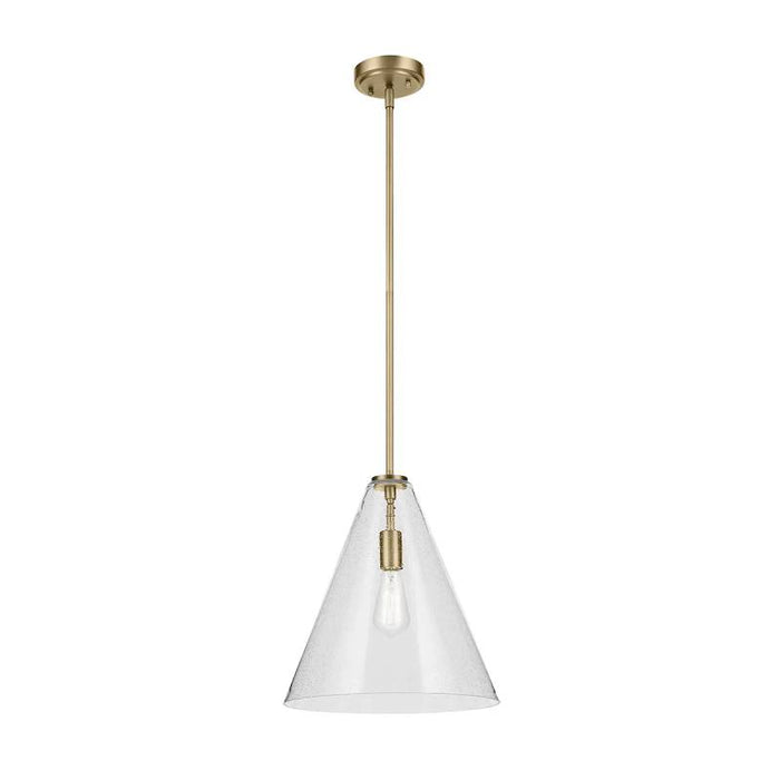Kichler 42200 Everly 1-lt 14" Pendant-Natural Brass