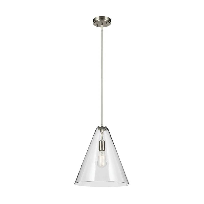 Kichler 42200 Everly 1-lt 14" Pendant-Brushed Nickel