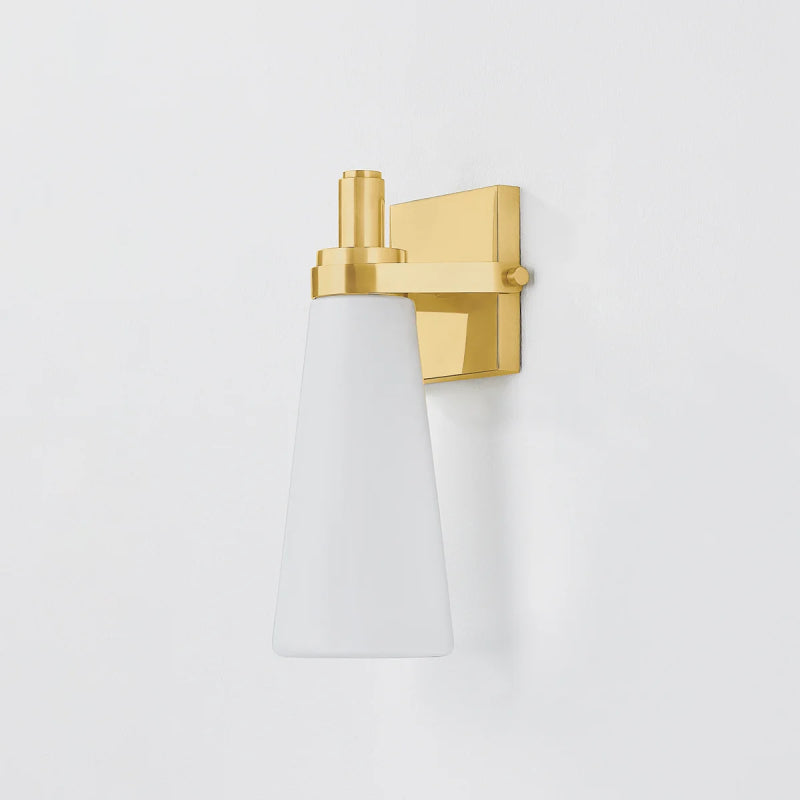 Hudson Valley 4221 Trude 1-lt 12" Tall Wall Sconce - Aged Brass
