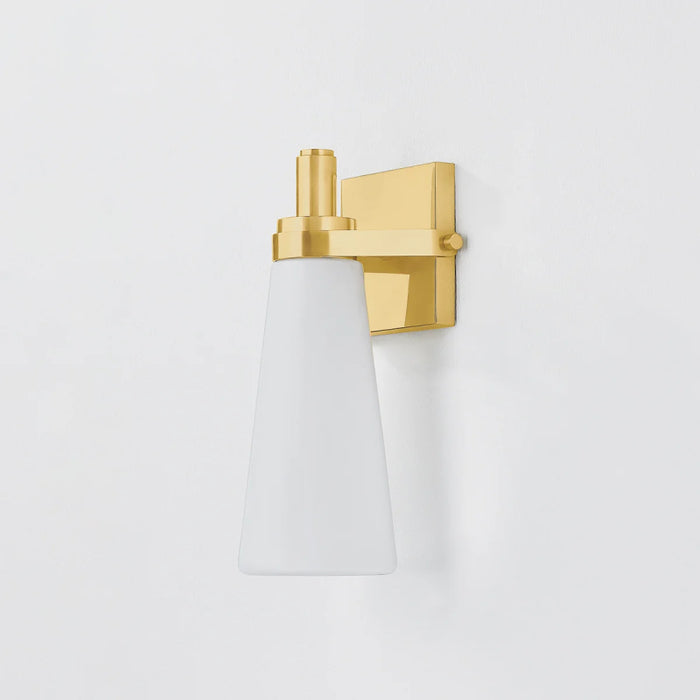 Hudson Valley 4221 Trude 1-lt 12" Tall Wall Sconce - Aged Brass