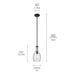 Kichler 42456 Everly 1-lt 7" Pendant
