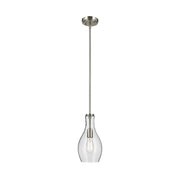 Kichler 42456 Everly 1-lt 7" Pendant-Brushed Nickel
