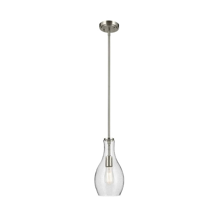 Kichler 42456 Everly 1-lt 7" Pendant-Brushed Nickel