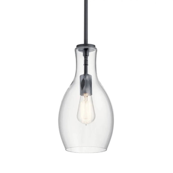 Kichler 42456 Everly 1-lt 7" Pendant-Black
