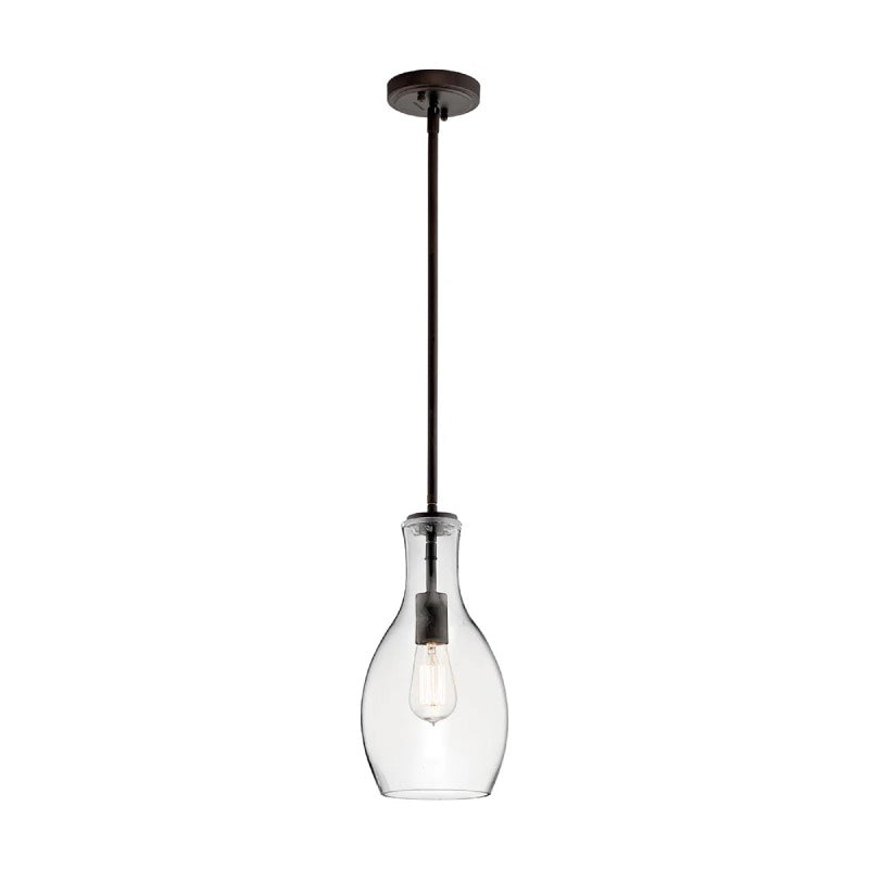 Kichler 42456 Everly 1-lt 7" Pendant-Olde Bronze