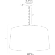 Arteriors 42466 Anderson 3-lt 23" Pendant
