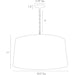 Arteriors 42466 Anderson 3-lt 23" Pendant