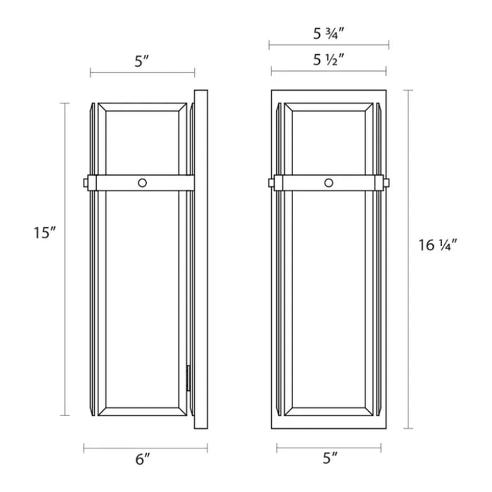 Sonneman 4280 Mercer Street 1-lt 16" Tall Sconce