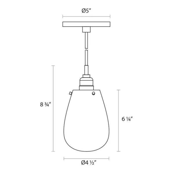 Sonneman 4291 Chelsea 1-lt 5" Pendant