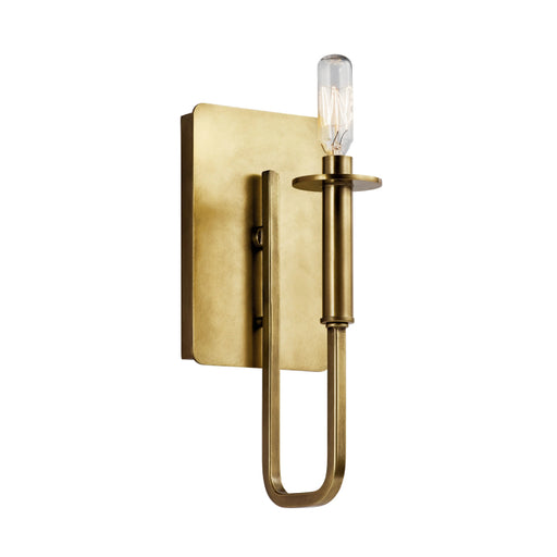 Kichler 43363 Alden 1-lt 12" Tall Wall Sconce - Natural Brass