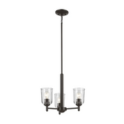 Kichler 43670 Shailene 3-lt 18" Chandelier - Olde Bronze/Clear