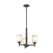 Kichler 43670 Shailene 3-lt 18" Chandelier - Olde Bronze/Satin Etched