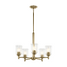 Kichler 43671 Shailene 5-lt 24" Chandelier - Natural Brass/Clear