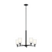 Kichler 43671 Shailene 5-lt 24" Chandelier - Black/Satin Etched