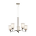 Kichler 43671 Shailene 5-lt 24" Chandelier - Brushed Nickel/Satin Etched