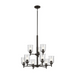 Kichler 43672 Shailene 9-lt 27" Chandelier - Olde Bronze/Clear