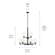 Kichler 43672 Shailene 9-lt 27" Chandelier