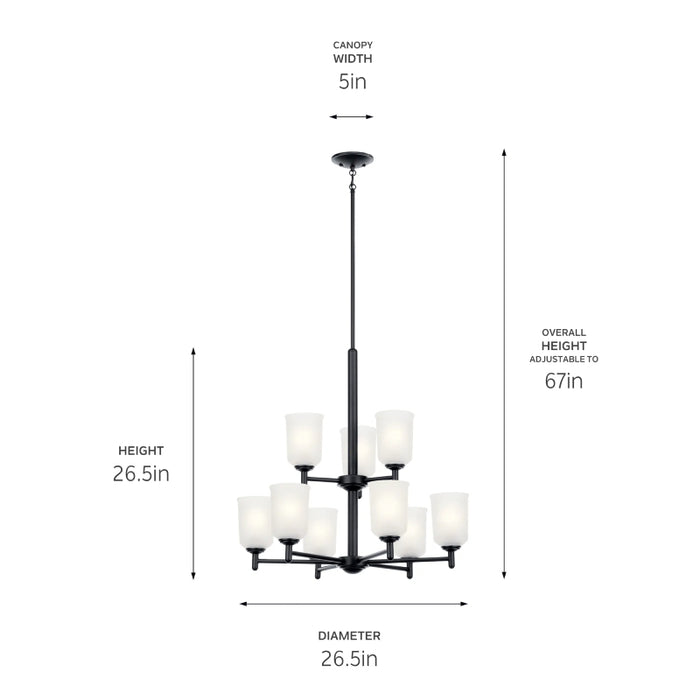 Kichler 43672 Shailene 9-lt 27" Chandelier