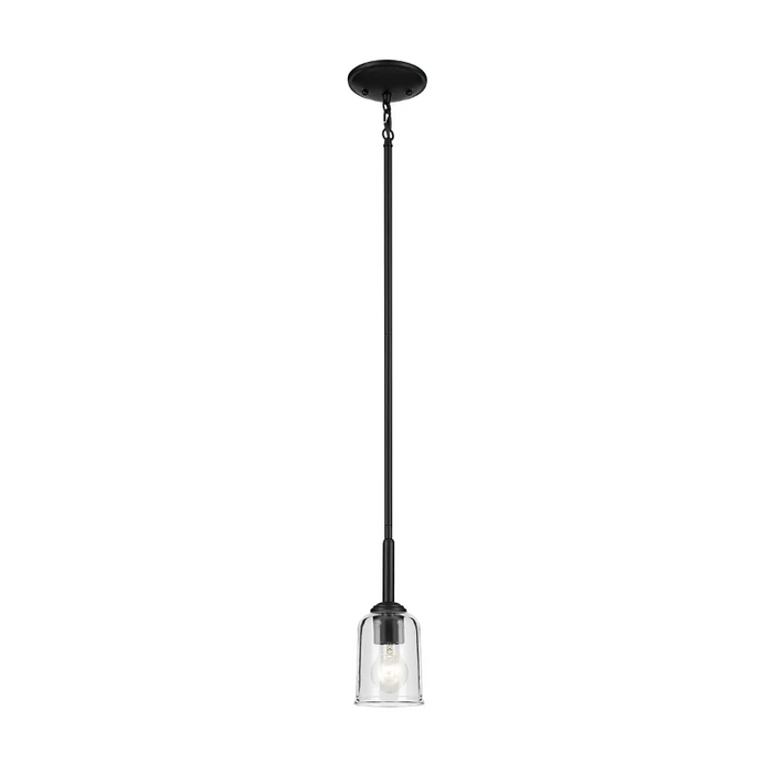 Kichler 43674 Shailene 1-lt 5" Pendant - Black/Clear