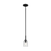 Kichler 43674 Shailene 1-lt 5" Pendant - Black/Clear