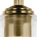 Kichler 43674 Shailene 1-lt 5" Pendant - Natural Brass/Clear Glass