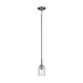 Kichler 43674 Shailene 1-lt 5" Pendant - Brushed Nickel/Clear