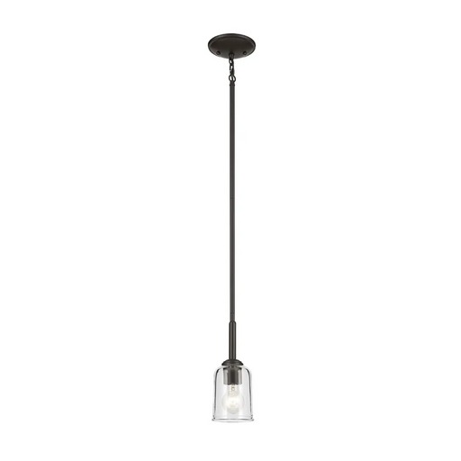 Kichler 43674 Shailene 1-lt 5" Pendant - Black/Clear