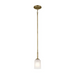 Kichler 43674 Shailene 1-lt 5" Pendant - Natural Brass/Satin Etched