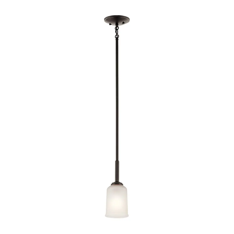 Kichler 43674 Shailene 1-lt 5" Pendant - Black/Satin Etched