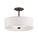 Kichler 43675 Shailene 3-lt 14" Semi-Flush Mount-Olde Bronze