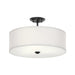 Kichler 43692 Shailene 3-lt 18" Semi Flush-Black