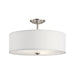 Kichler 43692 Shailene 3-lt 18" Semi Flush-Brushed Nickel