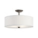 Kichler 43692 Shailene 3-lt 18" Semi Flush-Olde Bronze
