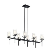Kichler 43696 Alton 8-lt 46" Linear Chandelier-Black