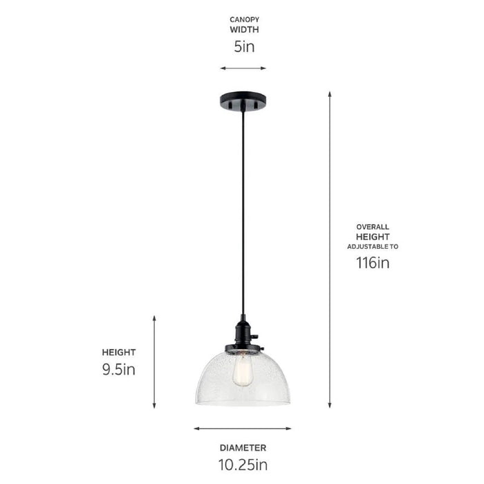 Kichler 43853 Avery 1-lt 10" Pendant