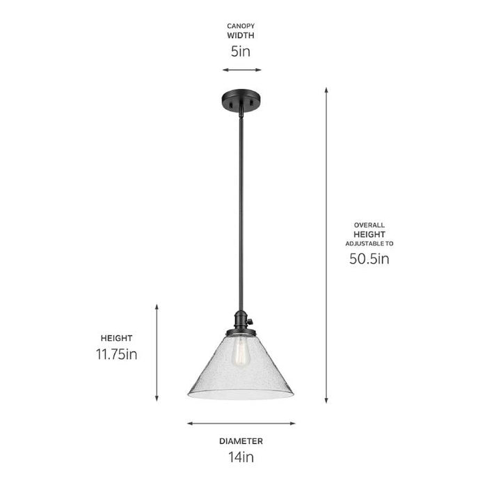 Kichler 43905 Avery 1-lt 14" Pendant