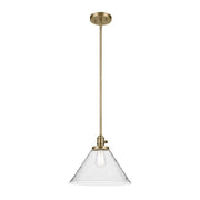 Kichler 43905 Avery 1-lt 14" Pendant-Natural Brass