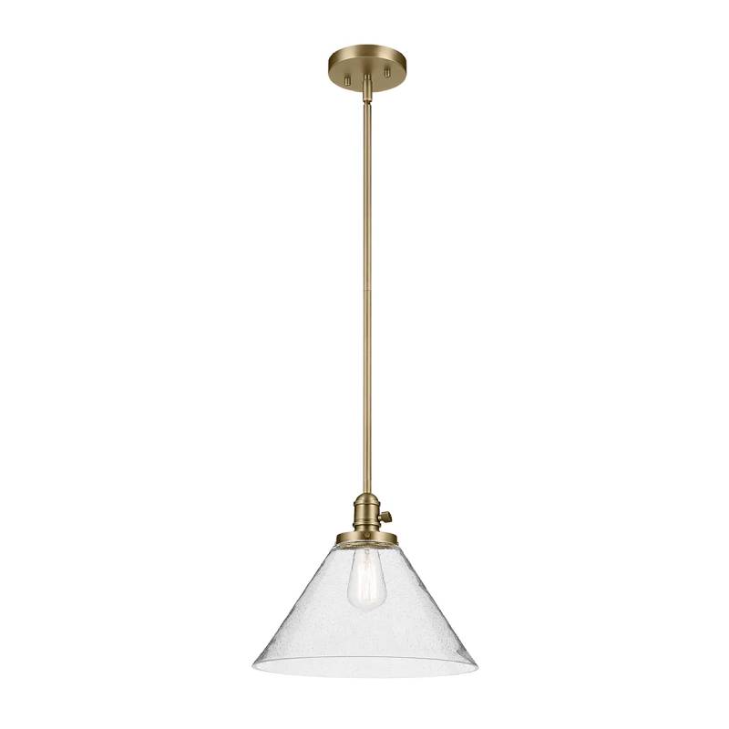 Kichler 43905 Avery 1-lt 14" Pendant-Natural Brass
