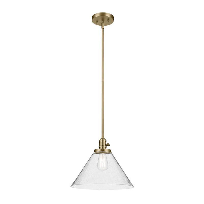 Kichler 43905 Avery 1-lt 14" Pendant-Natural Brass