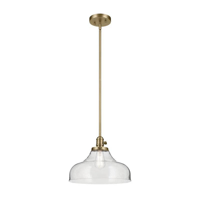 Kichler 43906 Avery 1-lt 15" Pendant-Natural Brass