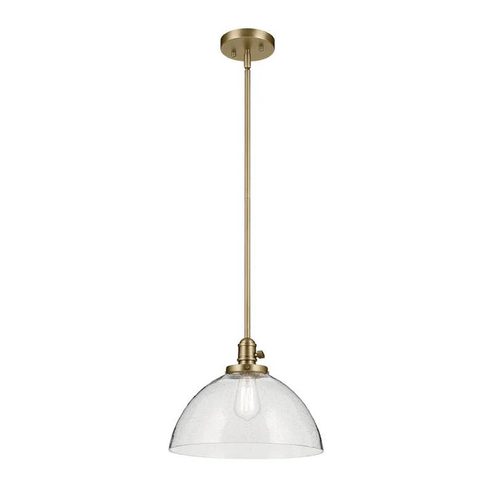 Kichler 43912 Avery 1-lt 14" Pendant-Natural Brass