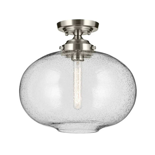 Kichler 43913 Avery 1-lt 15" Flush Mount-Brushed Nickel