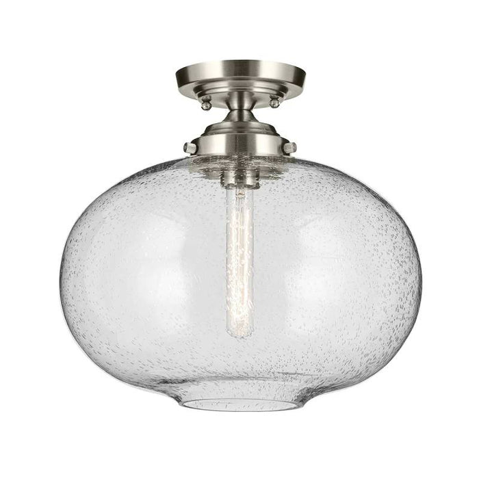 Kichler 43913 Avery 1-lt 15" Flush Mount-Brushed Nickel