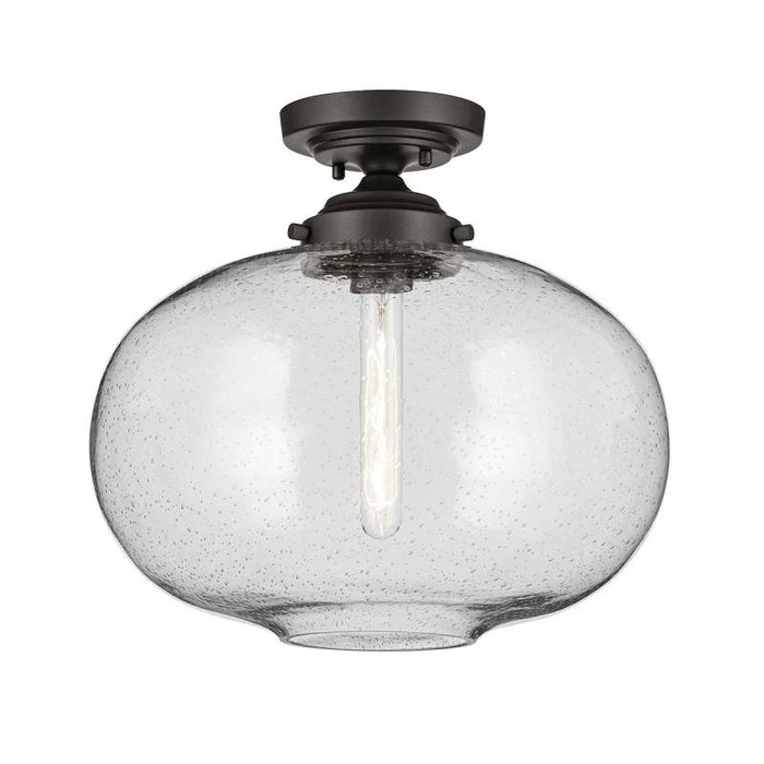 Kichler 43913 Avery 1-lt 15" Flush Mount-Olde Bronze